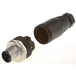Sick Circular Connector, 4 Contacts, Cable Mount, M12 Connector, Plug, Male, IP67