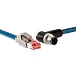 Sick Male M12 to RJ45 Ethernet Cable PUR Sheath, 5m