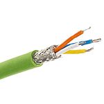 Siemens Cat5 Ethernet Cable, SF/UTP Shield, Green PVC Sheath, 20m