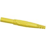 Staubli 4 mm Yellow Female Banana Socket - Screw Termination, 1000V, 32A