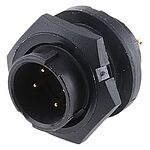 Switchcraft Circular Connector, 4 Contacts, Panel Mount, Plug, Male, EN3 Series