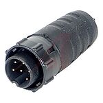 Switchcraft Circular Connector, 6 Contacts, Cable Mount, Socket, Male, IP16, IP18, IP66, IP68, EN3 Series