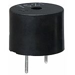 TDK 80dB PCB Mount High Internal Magnetic Buzzer Component, 12 (Dia.) x 9mm, 3V ac Min, 6V ac Max