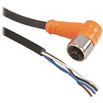Telemecanique Sensors Right Angle Female 4 way M12 to Unterminated Sensor Actuator Cable, 5m
