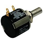 Vishay 500Ω Rotary Potentiometer 10-Turns 1-Gang Bushing Mount, 534-1-1-501
