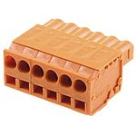 Wago MCS-MIDI Classic 6-pin Pluggable Terminal Block, 5.08mm Pitch, Spring Cage Termination
