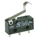 ZF Simulated Roller Lever Micro Switch, Solder Terminal, 6 A @ 250 V ac, SPDT