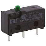 ZF Plunger Micro Switch, PCB Terminal, 100 mA @ 30 V dc, SPDT