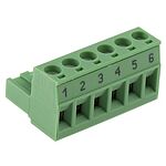 Phoenix Contact MSTB 2.5/ 6-ST-5.08 BD:1-6 6-pin PCB Terminal Block, 5.08mm Pitch, Screw Termination