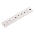 Phoenix Contact ZB5.LGS :01 -10 Series Marker Strip for Use with DIN Rail Terminal Blocks
