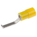 Phoenix Contact Hooked, C-BCI 6/2.8 Insulated Crimp Blade Terminal 18mm Blade Length, 4mm² to 6mm², Yellow