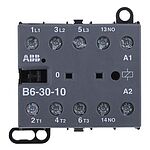ABB B6 B Contactor, 230 V ac Coil, 3 Pole, 9 A, 4 kW, 220 → 240 V ac Control, 20A Input, 3NO