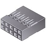 Amphenol Communications Solutions, Mini-PV Female Connector Housing, 2.54mm Pitch, 6 Way, 2 Row