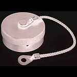 Amphenol 62GB MIL-DTL-26482 Plug Dust Cap, Shell Size 18, with Zinc Cobalt Finish, Aluminium