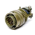 Amphenol, PT 3 Way Cable Mount MIL Spec Circular Connector Plug, Pin Contacts,Shell Size 8, Bayonet, MIL-DTL-26482