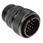 Amphenol Industrial, MS3106A 19 Way Cable Mount MIL Spec Circular Connector, Pin Contacts,Shell Size 22, Screw