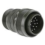 Amphenol, MS3106A 17 Way Cable Mount MIL Spec Circular Connector, Pin Contacts,Shell Size 20, Screw Coupling,
