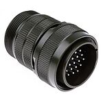Amphenol Industrial, MS3106A 24 Way Cable Mount MIL Spec Circular Connector, Pin Contacts,Shell Size 24, Screw