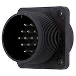 Amphenol Industrial, MS3102A 37 Way Box Mount MIL Spec Circular Connector Receptacle, Pin Contacts,Shell Size 28, Screw