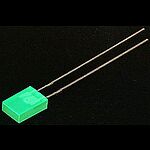 Broadcom1.8 V Red LED Rectangular Through Hole, HLMP-S100