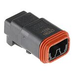 Deutsch, DT Automotive Connector Plug 2 Way, Crimp Termination