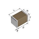 TDK, 0805 (2012M) 100nF Multilayer Ceramic Capacitor MLCC 50V dc ±10% , SMD CGA4J2X8R1H104K125AD