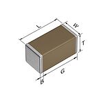 TDK, 1206 (3216M) 100nF Multilayer Ceramic Capacitor MLCC 250V dc ±10% , SMD C3216X7R2E104K160AE