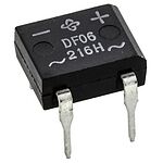Vishay Bridge Rectifier, 1A, 600V, 4-Pin