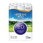 코디 내추럴 순수3겹데코 화장지