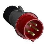 ABB, Easy & Safe IP44 Red Cable Mount 3P + N + E Industrial Power Plug, Rated At 32A, 415 V