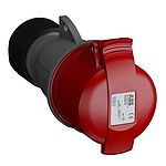 ABB, Easy & Safe IP44 Red Cable Mount 3P + E Industrial Power Socket, Rated At 32A, 415 V