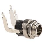 Switchcraft Right Angle DC Socket Rated At 5.0A, 12.0 V, Panel Mount