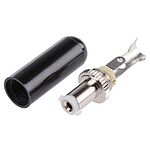 Switchcraft DC Plug Rated At 5.0A, Cable Mount, length 37mm, Nickel