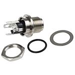 Switchcraft DC Socket Rated At 5.0A, 30.0 V, Panel Mount, length 26.3mm, Silver, IP68
