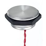 APEM Piezo Switch, Momentary, 1NO, IP68, IP69K, Flying Lead, 1 A, -40 → +75°C Natural