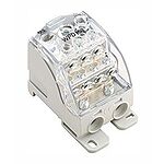 Weidmuller Distribution Block, 9 Way, 16 mm², 25 mm², 35 mm², 120 mm², 250A, 1 kV ac, 1.5 kV dc, 600 V, Grey