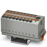 Phoenix Contact Distribution Block, 19 Way, 0.14 → 4mm², 24 A, 41 A, 500 V, Grey