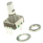 Bourns 24 Pulse Incremental Mechanical Rotary Encoder with a 6 mm Flat Shaft (Not Indexed), Through Hole