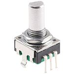 Bourns 24 Pulse Incremental Mechanical Rotary Encoder with a 6 mm Flat Shaft, Through Hole