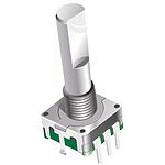 Bourns 18 Pulse Incremental Mechanical Rotary Encoder with a 6 mm Knurl Shaft (Not Indexed), Through Hole