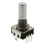 Bourns 18 Pulse Incremental Mechanical Rotary Encoder with a 6 mm Flat Shaft, Through Hole