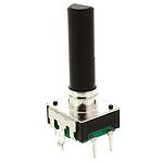 Bourns 24 Pulse Incremental Mechanical Rotary Encoder with a 6 mm Flat Shaft, Through Hole