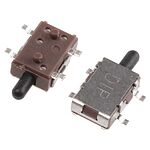 APEM Tact Switch, SPST, 1 mA @ 10 V dc, Silver Plated