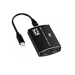 TYPE-C TO HDMI 2.0Ver 1:2 듀얼 분배기 (IN-CHD102)