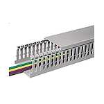 HTWD-HF Grey Slotted Panel Trunking - Open Slot, W25 mm x D25mm, L2m, Halogen Free PC/ABS (183-22525 HTWD-HF-25X25-PC/ABS-GY)