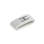 HODS85 Slide On Cable Markers, Black on White, Pre-printed (H), 1.8~6.3mm Cable (531-07868 HOBS85-PVC-WH)