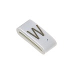 HODS85 Slide On Cable Markers, Black on White, Pre-printed (W), 1.8~6.3mm Cable (531-07883 HOBS85-PVC-WH)