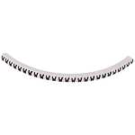 Helagrip Slide On Cable Marker, Black on White, Pre-printed (W), 2~5mm Cable (901-10448)