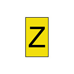 Ovalgrip Slide On Cable Markers, Black on Yellow, Pre-printed (Z), 1.7~3.6mm Cable (901-10170)