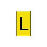 Ovalgrip Slide On Cable Markers, Black on Yellow, Pre-printed (L), 1.7~3.6mm Cable (901-10156)